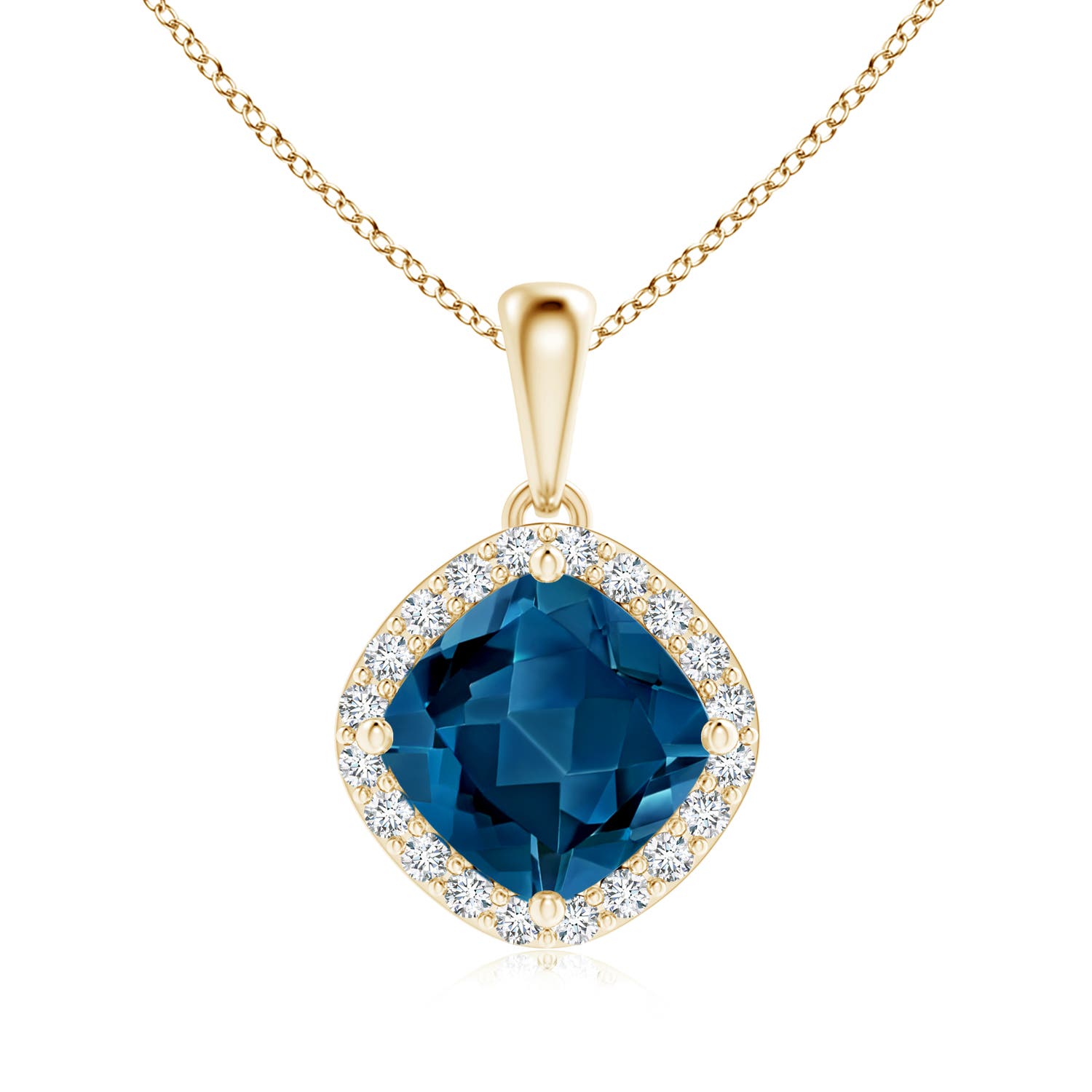 AAA - London Blue Topaz / 2.01 CT / 14 KT Yellow Gold