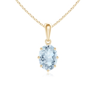 Oval A Aquamarine