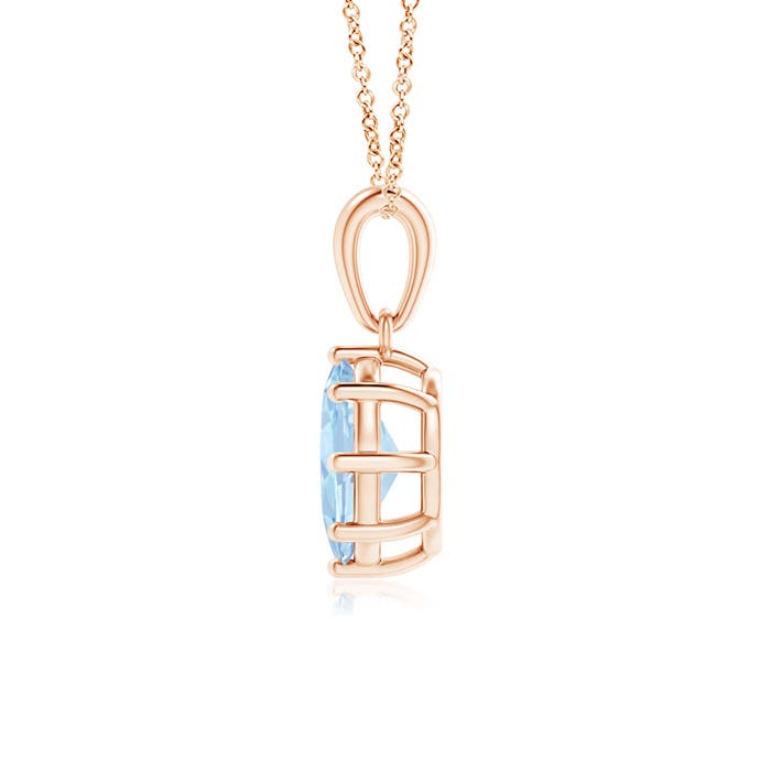 AA - Aquamarine / 0.6 CT / 14 KT Rose Gold