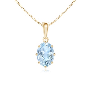 Oval AA Aquamarine