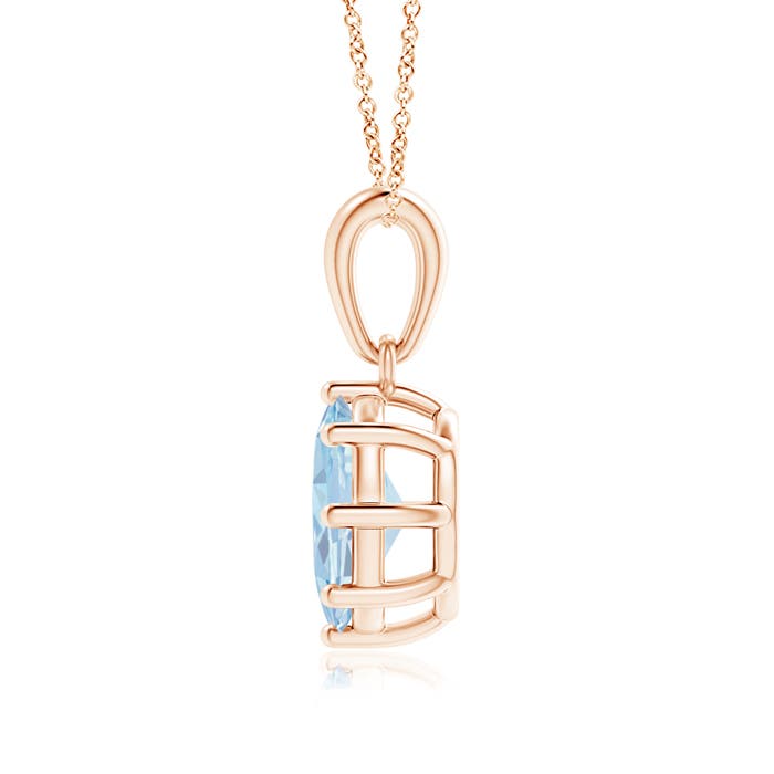 A - Aquamarine / 1 CT / 14 KT Rose Gold