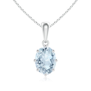 Oval A Aquamarine
