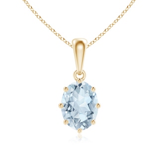 Oval A Aquamarine