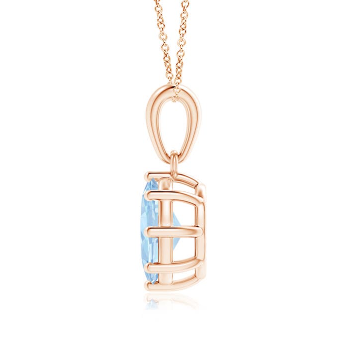 AA - Aquamarine / 1 CT / 14 KT Rose Gold