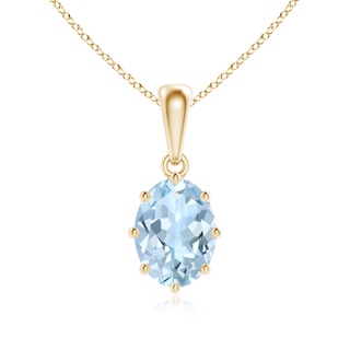 Oval AA Aquamarine