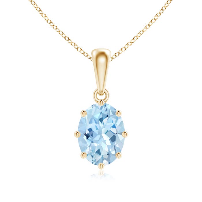 AAA - Aquamarine / 1 CT / 14 KT Yellow Gold