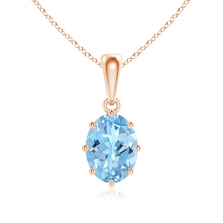 Oval AAAA Aquamarine