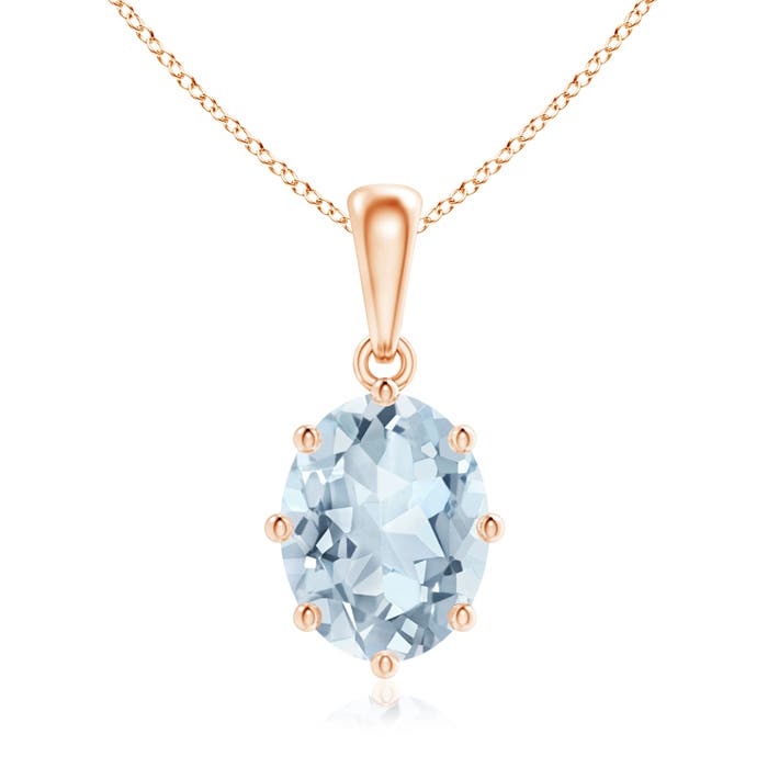 A - Aquamarine / 1.5 CT / 14 KT Rose Gold