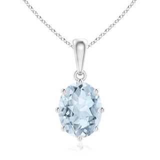 Oval A Aquamarine