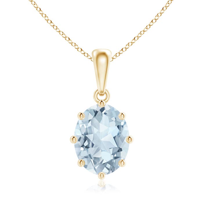 A - Aquamarine / 1.5 CT / 14 KT Yellow Gold