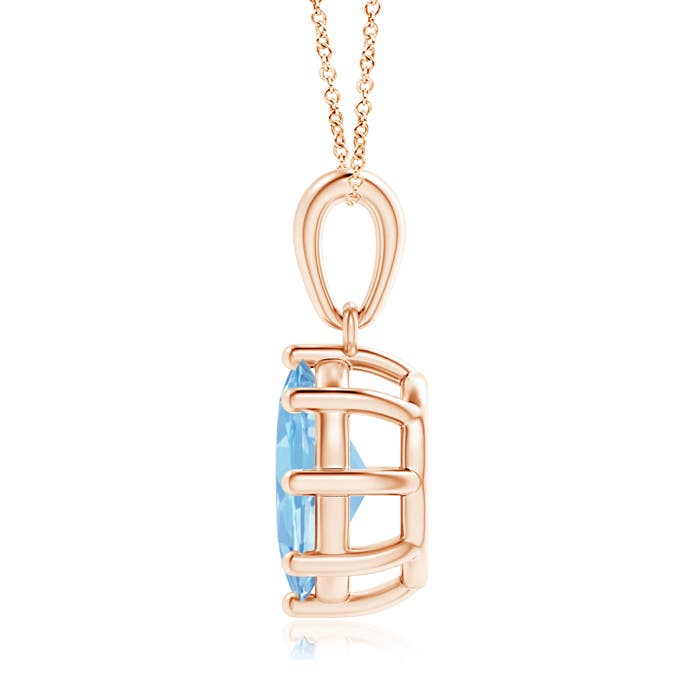 AAAA - Aquamarine / 1.5 CT / 14 KT Rose Gold