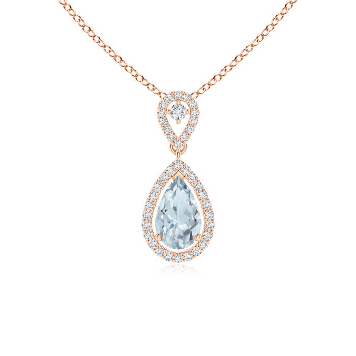 A - Aquamarine / 0.84 CT / 14 KT Rose Gold