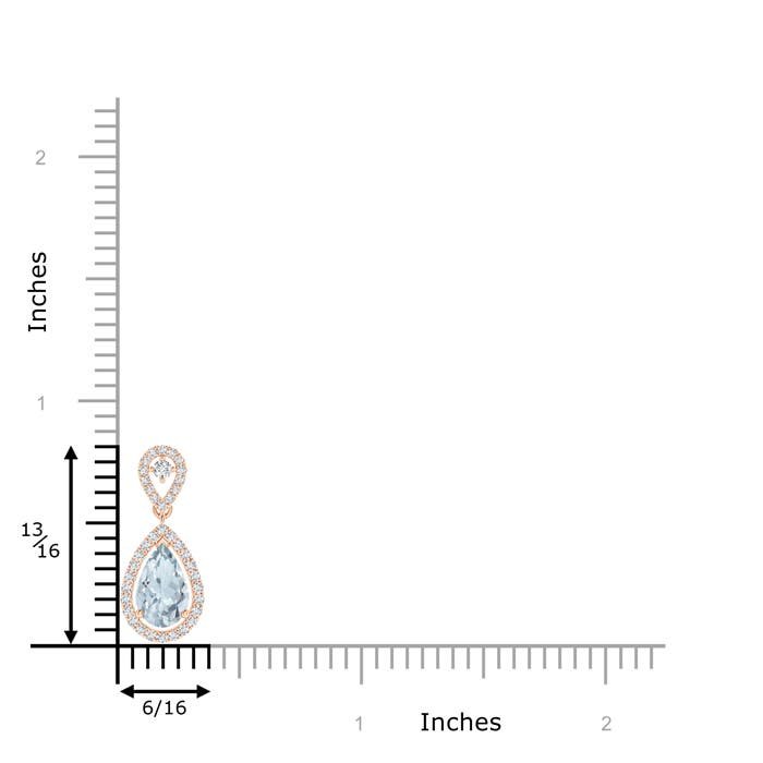 A - Aquamarine / 0.84 CT / 14 KT Rose Gold