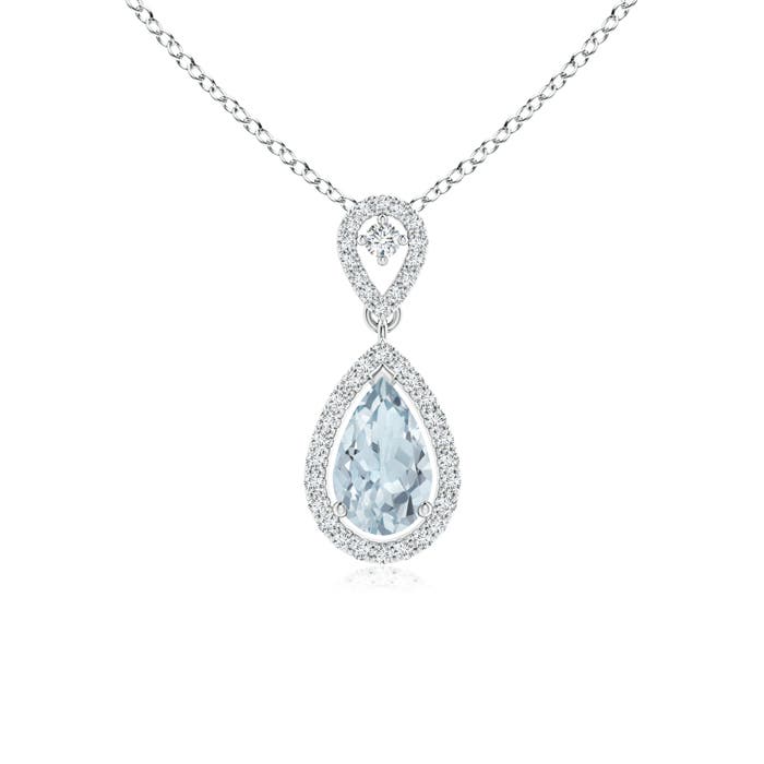 A - Aquamarine / 0.84 CT / 14 KT White Gold