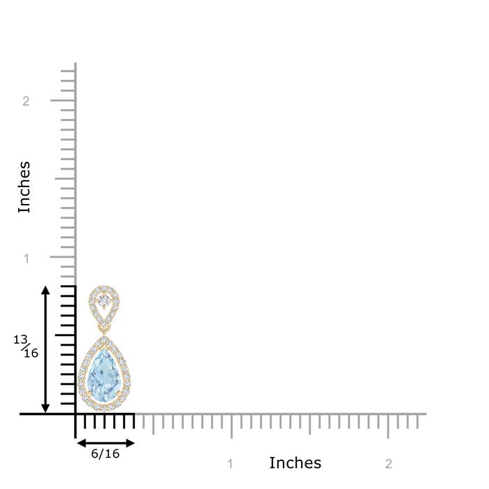 AA - Aquamarine / 0.84 CT / 14 KT Yellow Gold