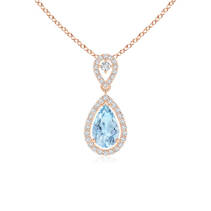 AAA - Aquamarine / 0.84 CT / 14 KT Rose Gold