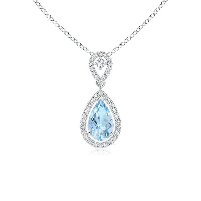 AAA - Aquamarine / 0.84 CT / 14 KT White Gold