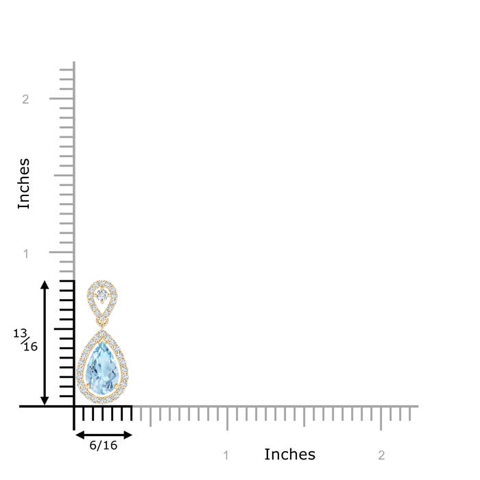 AAA - Aquamarine / 0.84 CT / 14 KT Yellow Gold