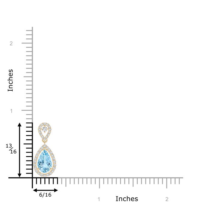 AAAA - Aquamarine / 0.84 CT / 14 KT Yellow Gold