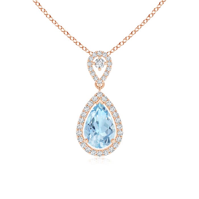 AAA - Aquamarine / 1.37 CT / 14 KT Rose Gold