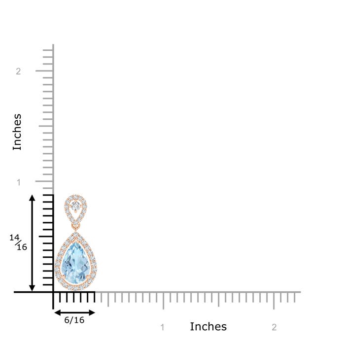 AAA - Aquamarine / 1.37 CT / 14 KT Rose Gold