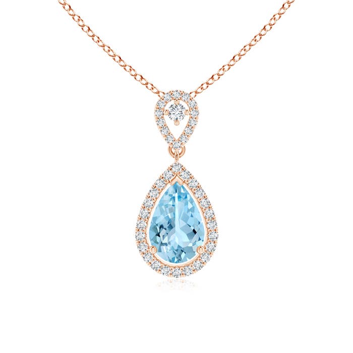 AAAA - Aquamarine / 1.37 CT / 14 KT Rose Gold