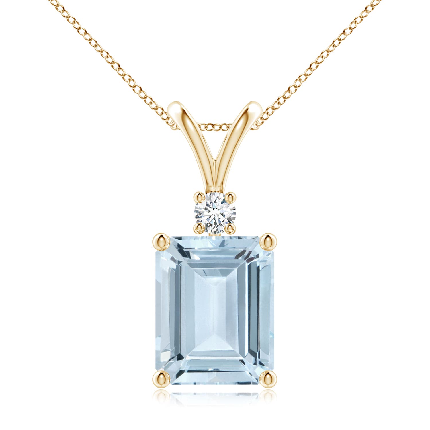 A - Aquamarine / 3.11 CT / 14 KT Yellow Gold