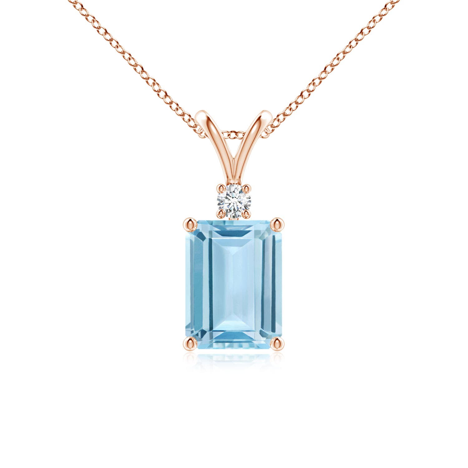 AAA - Aquamarine / 1.39 CT / 14 KT Rose Gold