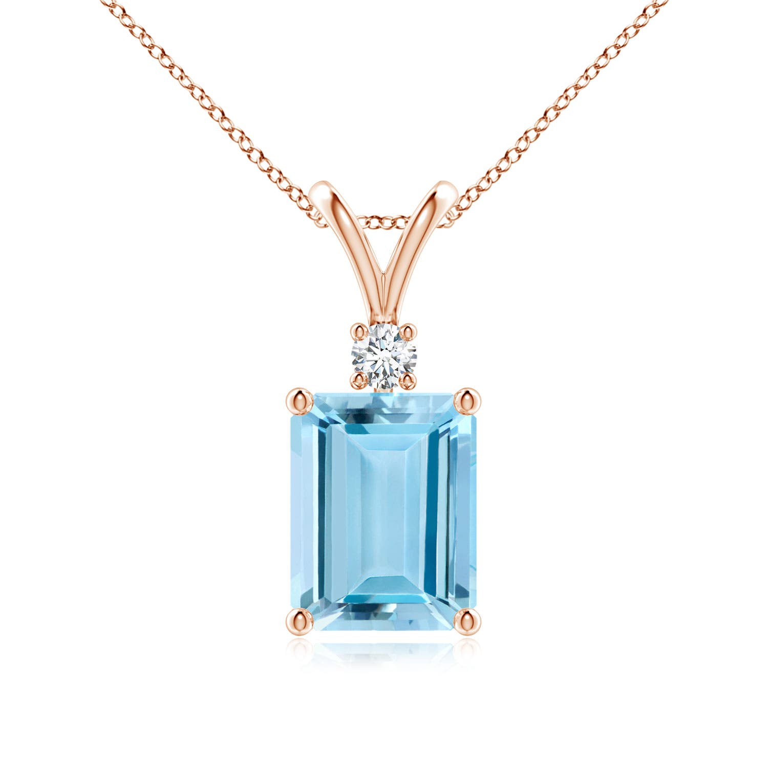 AAAA - Aquamarine / 2.07 CT / 14 KT Rose Gold