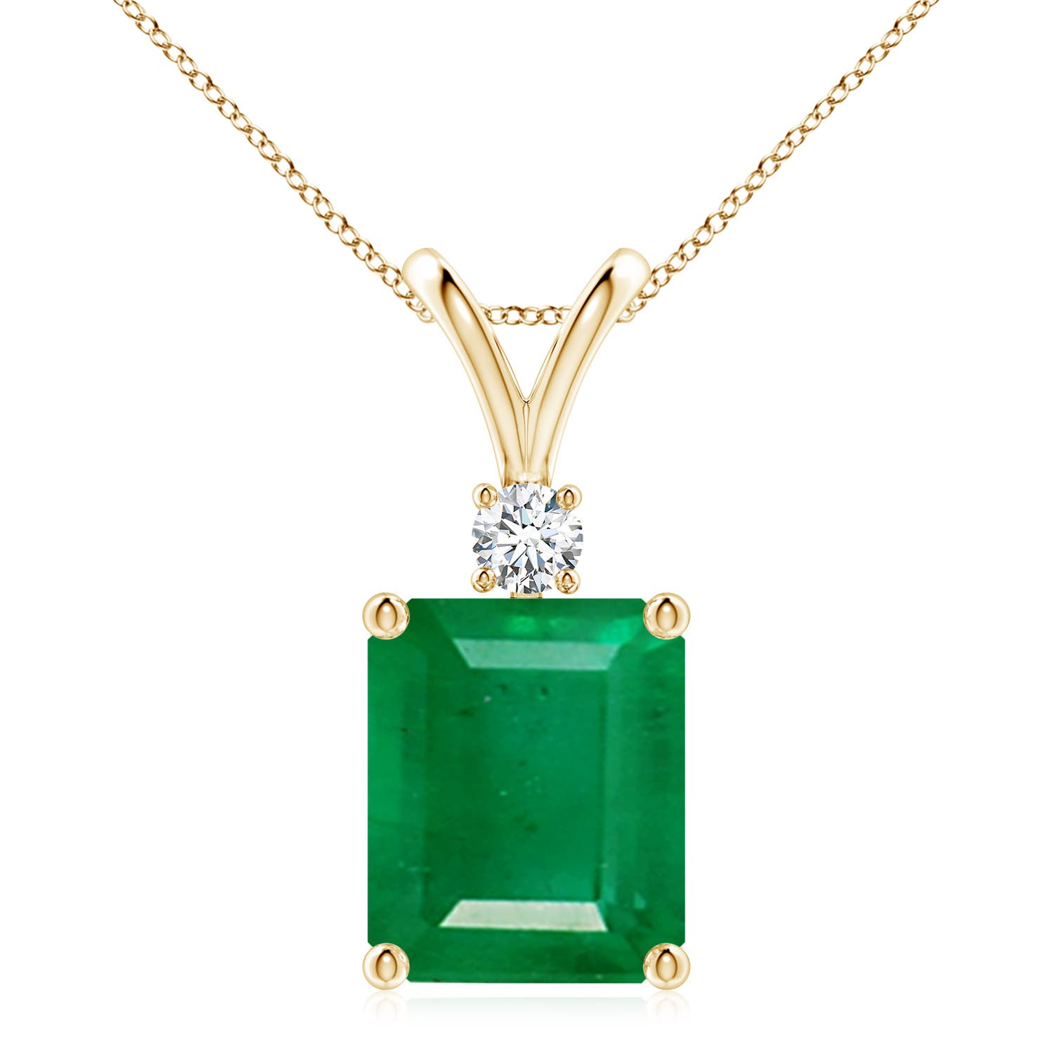 AA - Emerald / 5.91 CT / 14 KT Yellow Gold