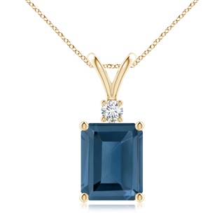 Emerald Cut A London Blue Topaz