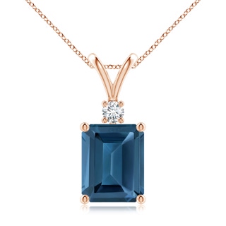 Emerald Cut AA London Blue Topaz