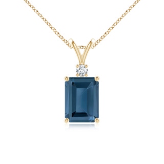 Emerald Cut A London Blue Topaz