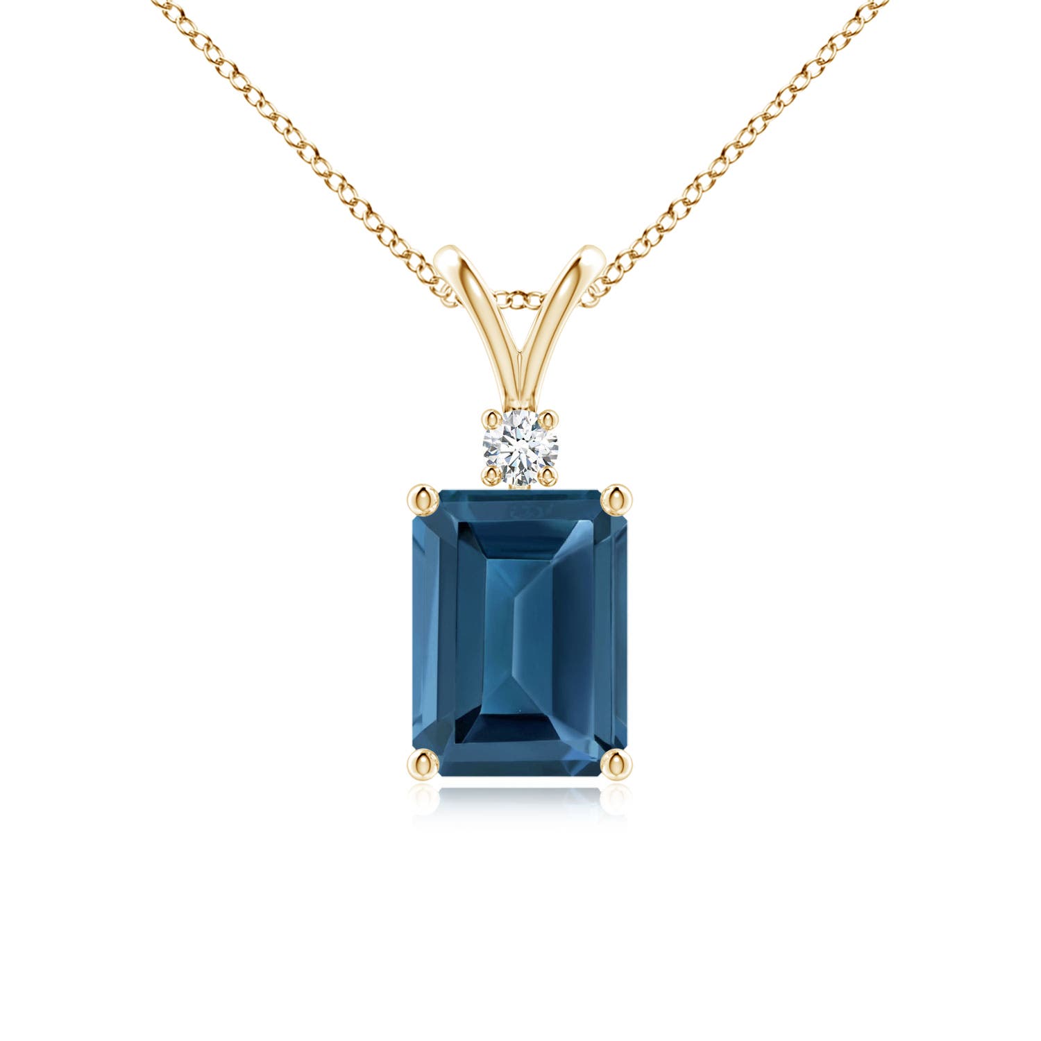 AA - London Blue Topaz / 1.99 CT / 14 KT Yellow Gold