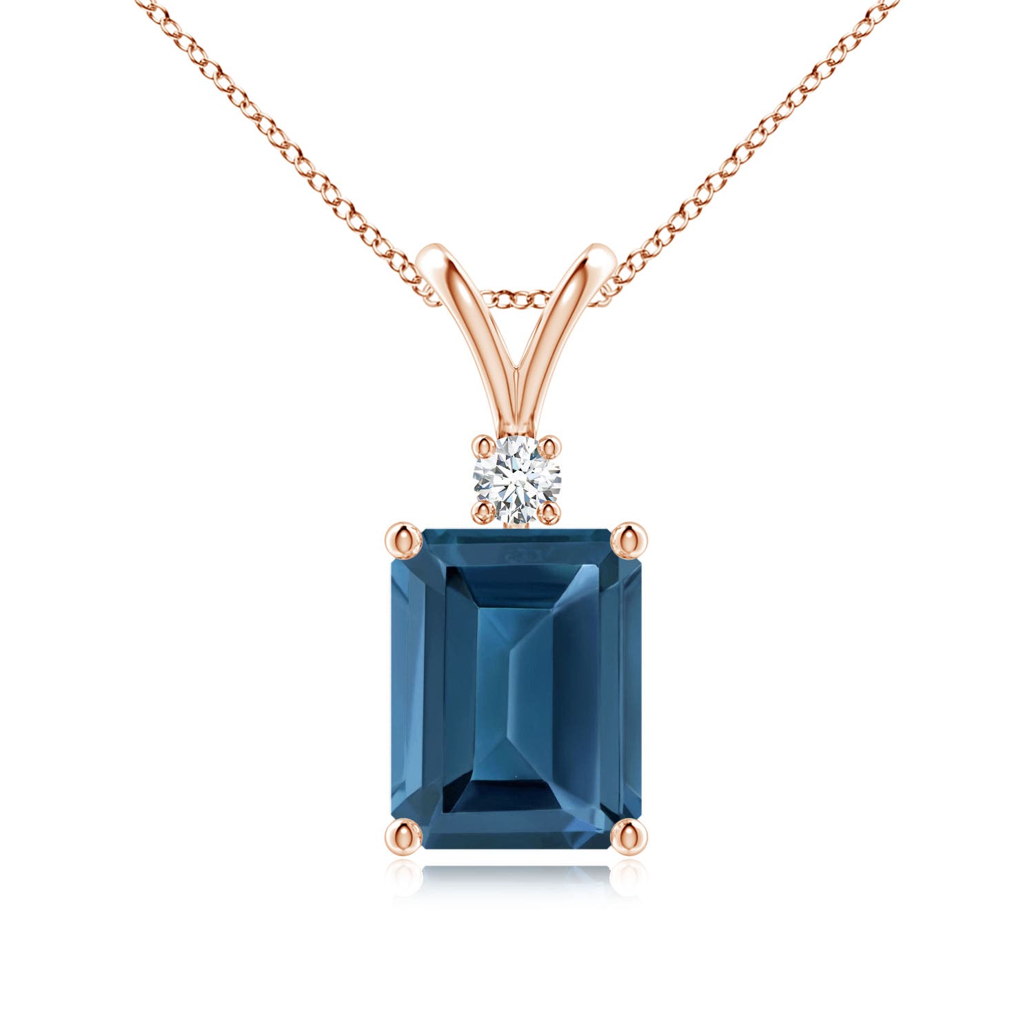 AA - London Blue Topaz / 2.82 CT / 14 KT Rose Gold