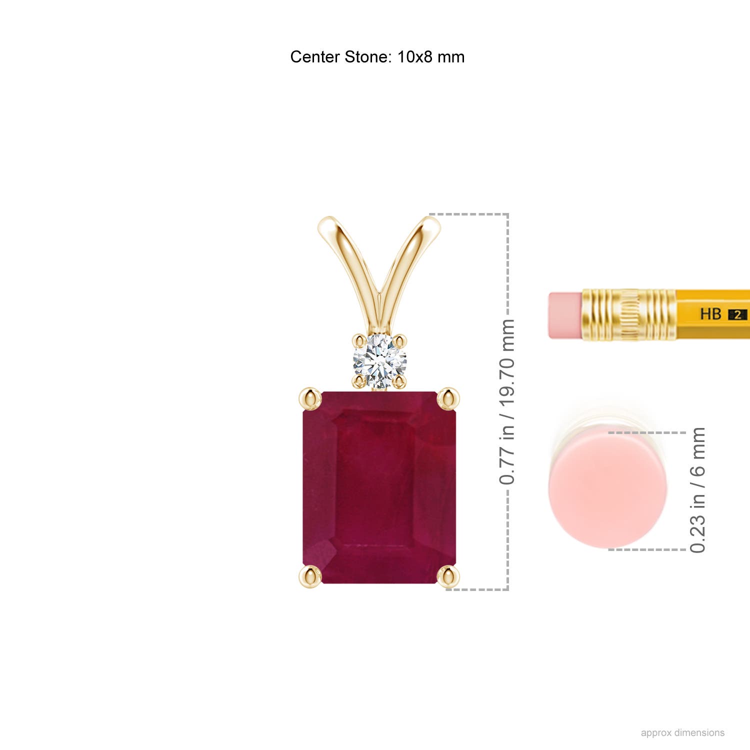 A - Ruby / 4.11 CT / 14 KT Yellow Gold