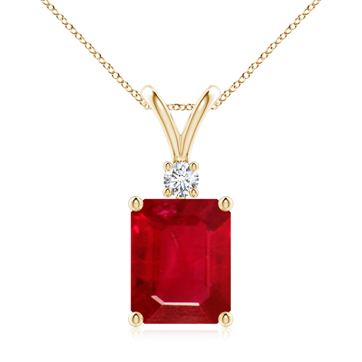 AAA - Ruby / 4.11 CT / 14 KT Yellow Gold