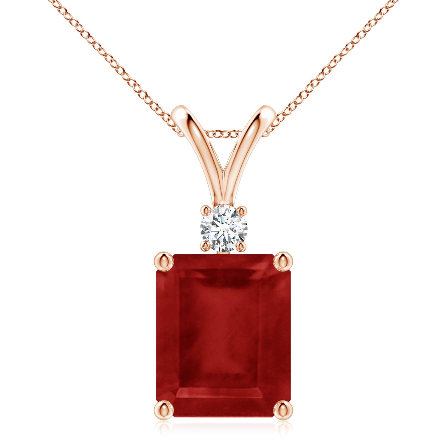 AA - Ruby / 6.41 CT / 14 KT Rose Gold