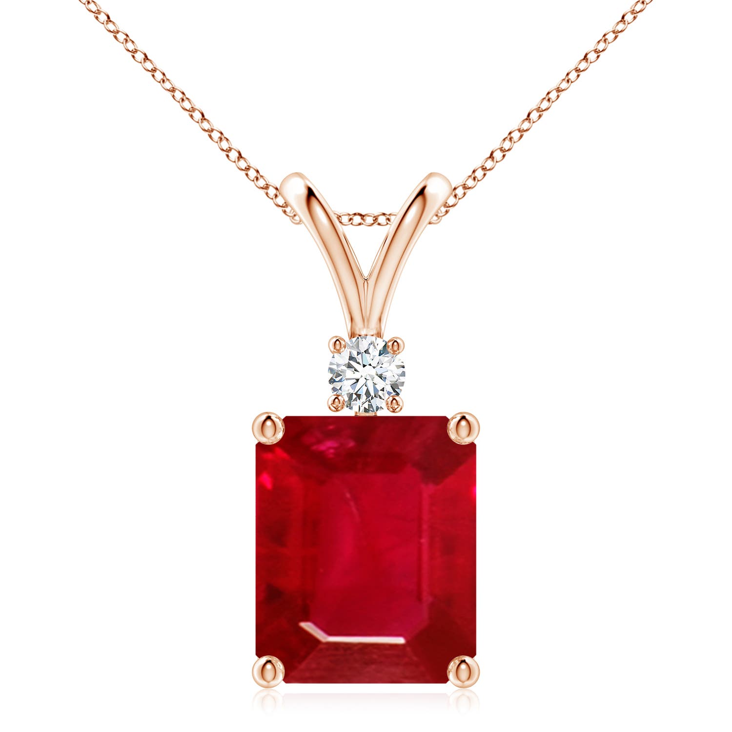 AAA - Ruby / 6.41 CT / 14 KT Rose Gold