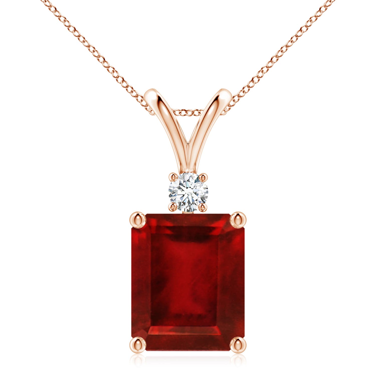 AAAA - Ruby / 6.41 CT / 14 KT Rose Gold