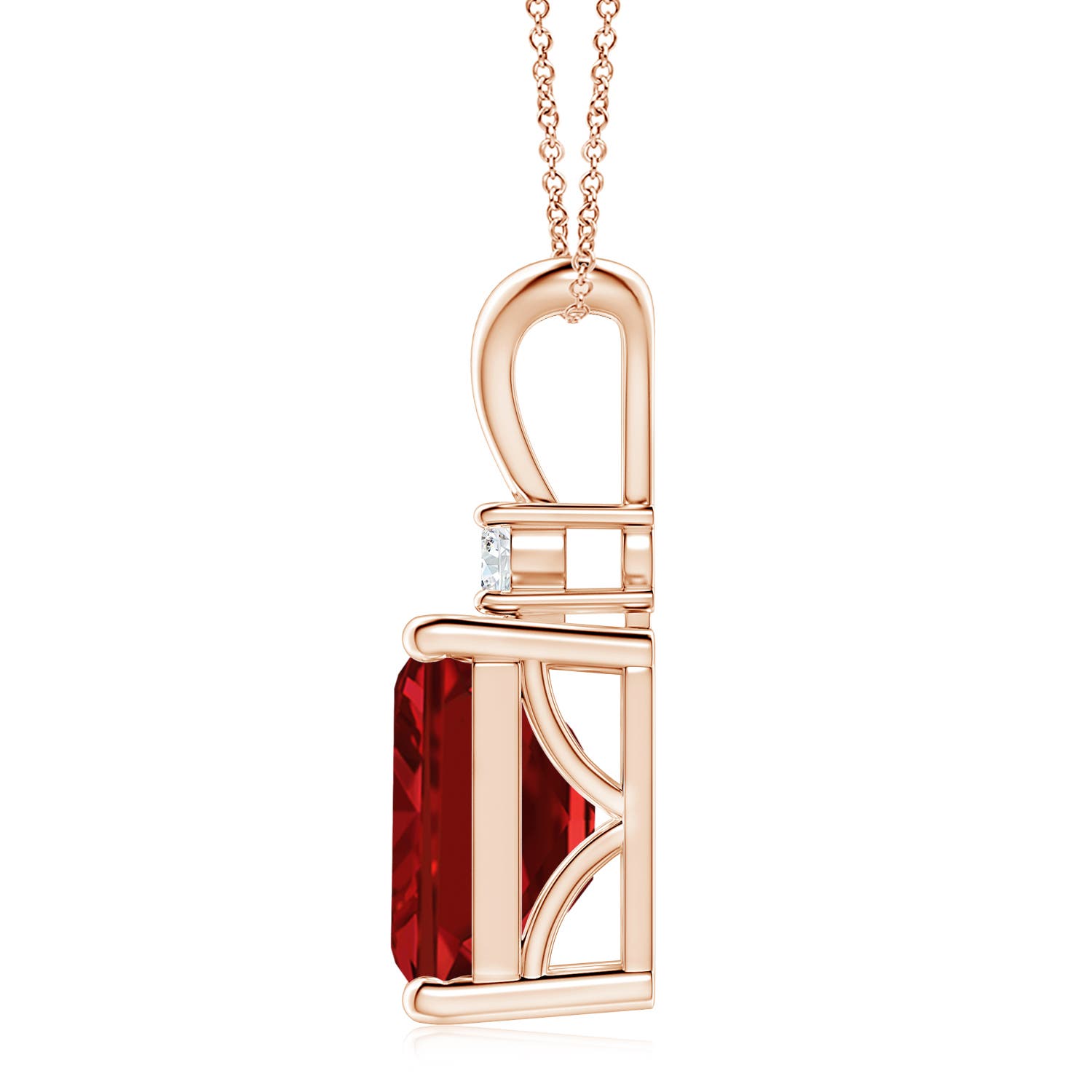 AAAA - Ruby / 6.41 CT / 14 KT Rose Gold