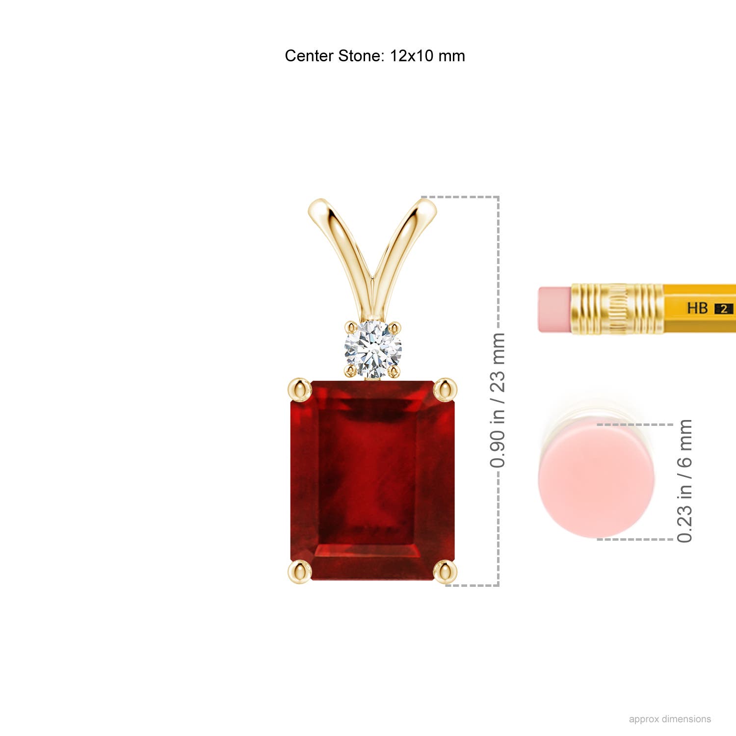 AAAA - Ruby / 6.41 CT / 14 KT Yellow Gold