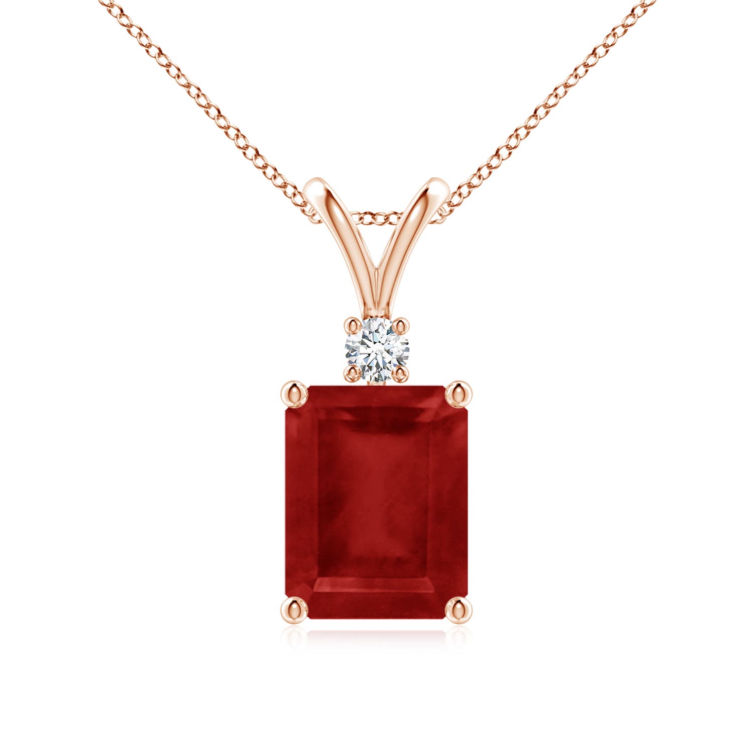 AA - Ruby / 3.07 CT / 14 KT Rose Gold