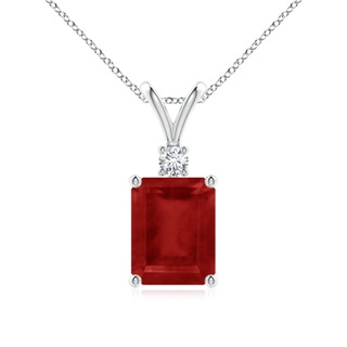 Emerald Cut AA Ruby