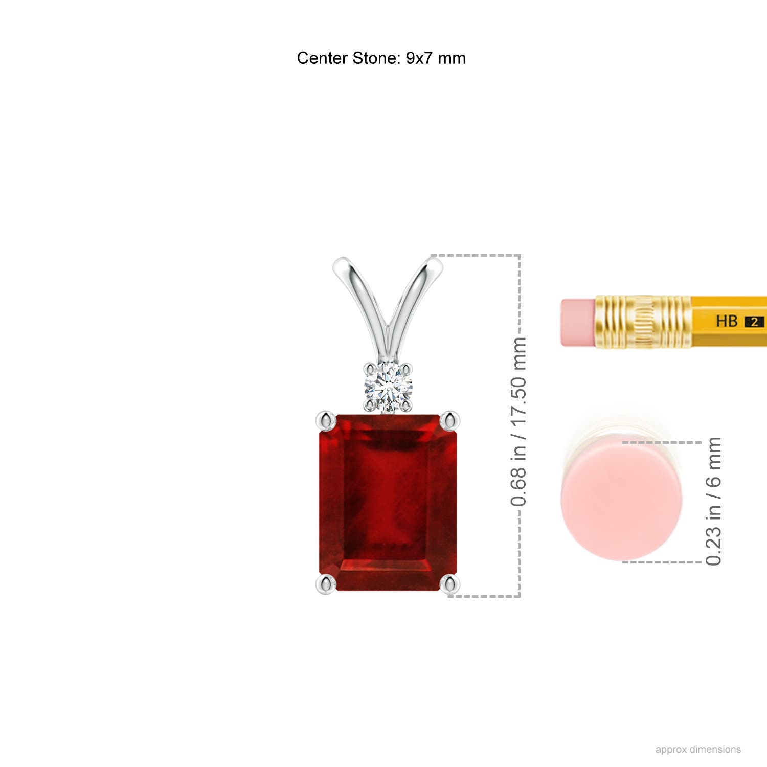 AAAA - Ruby / 3.07 CT / 14 KT White Gold