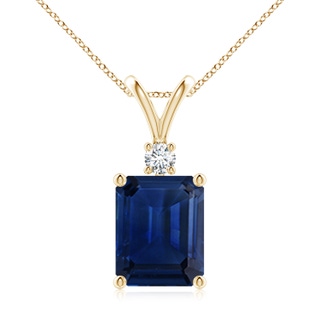 Emerald Cut AAA Blue Sapphire