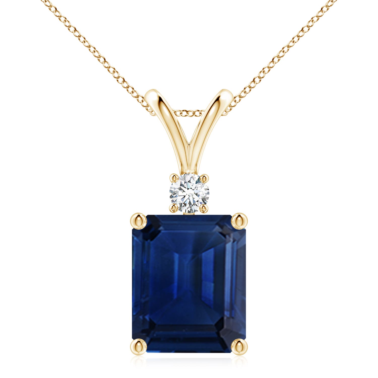 AAA - Blue Sapphire / 5.66 CT / 14 KT Yellow Gold