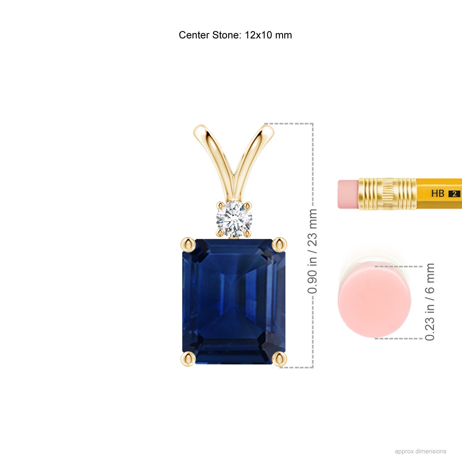 AAA - Blue Sapphire / 5.66 CT / 14 KT Yellow Gold