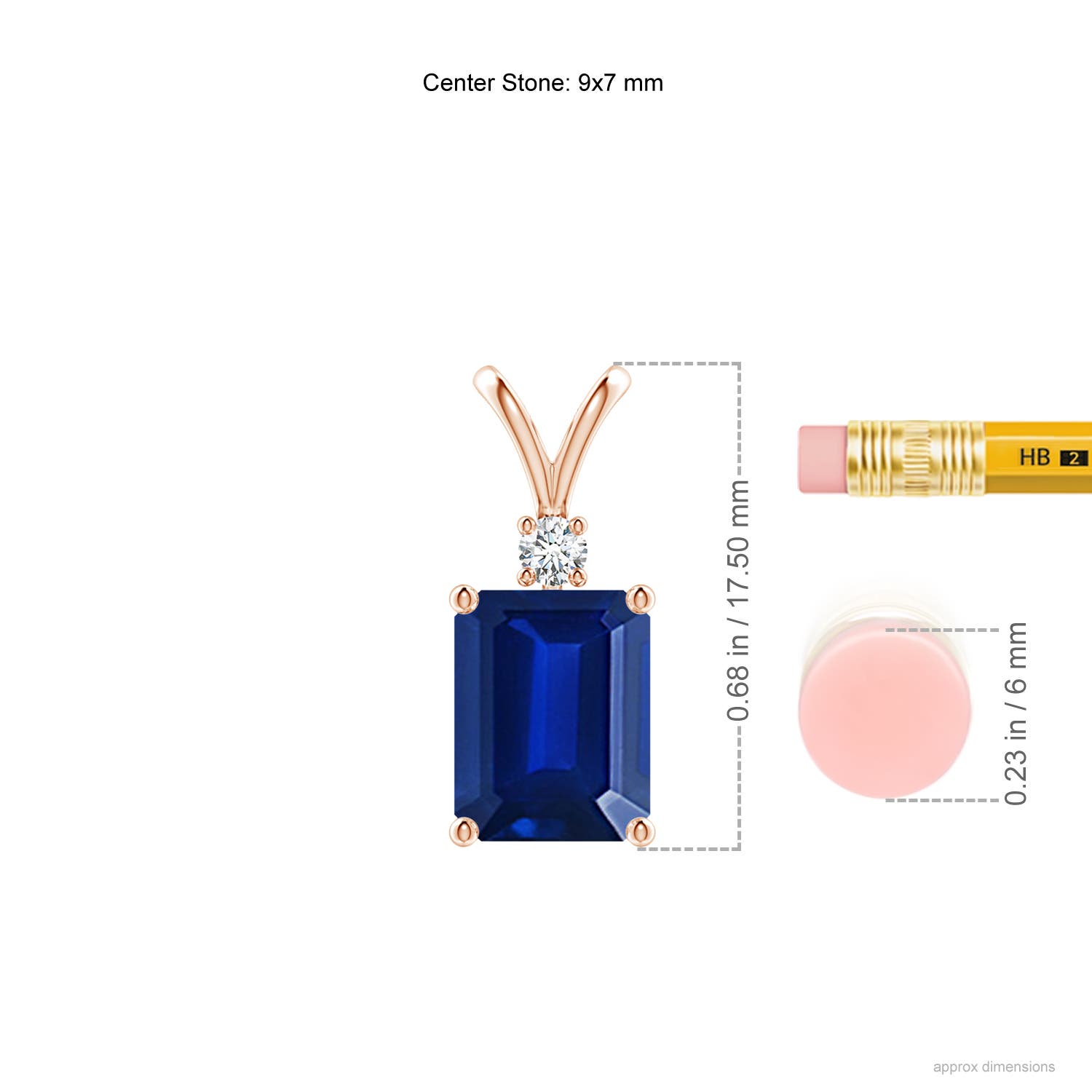 AAAA - Blue Sapphire / 2.52 CT / 14 KT Rose Gold