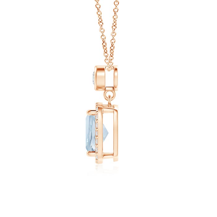 A - Aquamarine / 1.12 CT / 14 KT Rose Gold